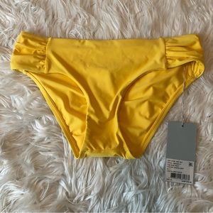 Nwt! $50! Antonio Melani Lemon Zest Yellow Bottom Swimsuit Womens Size XS